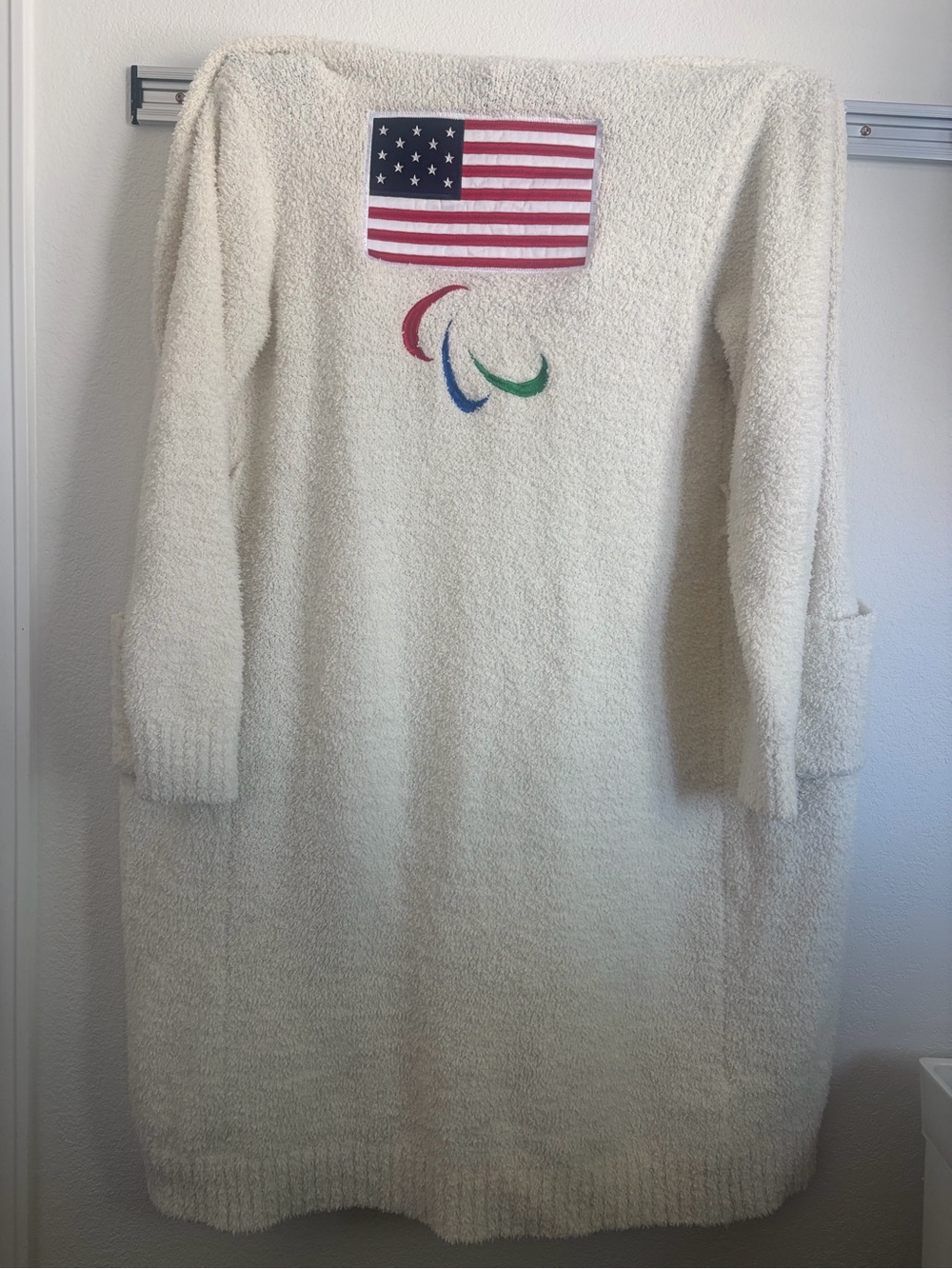 Skims Team USA Fuzzy Robe